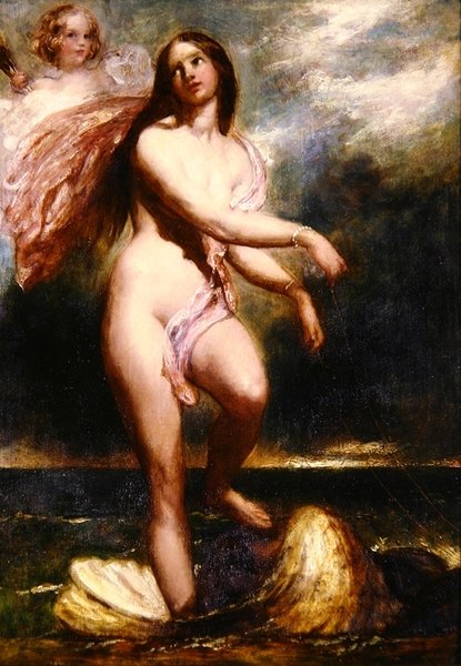 Galatea (óleo sobre moinho) de William Etty