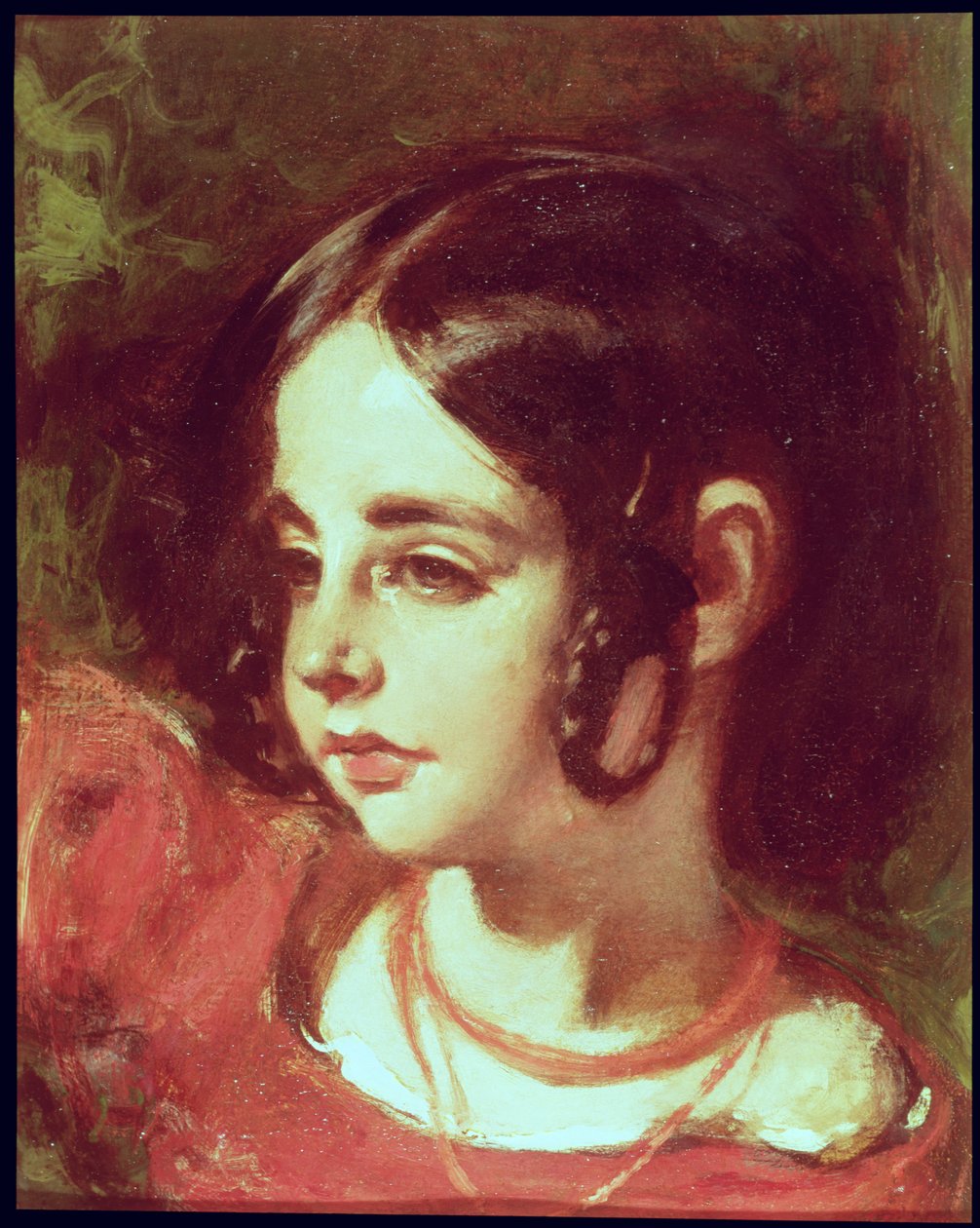 Cabeça de uma menina de William Etty