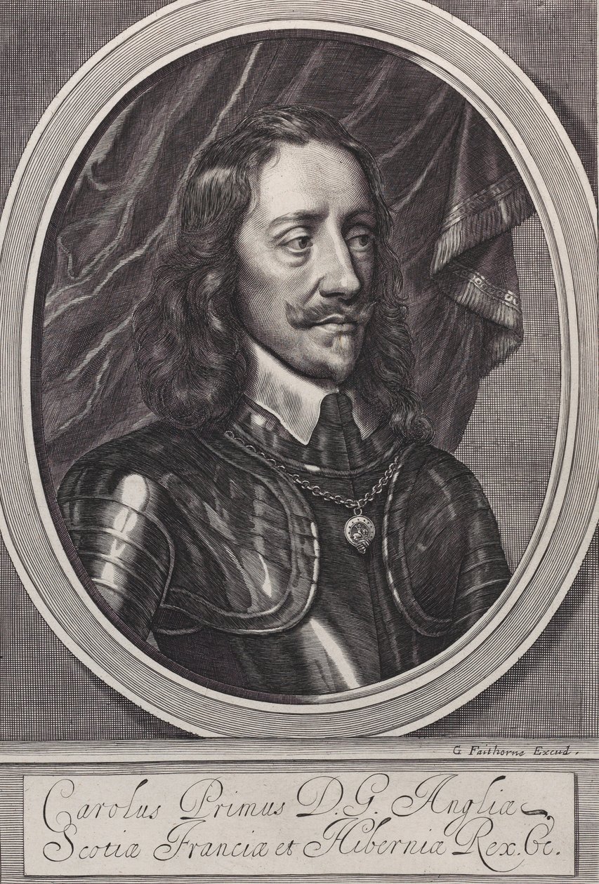 Rei Carlos I, c. 1658.. de William Faithorne