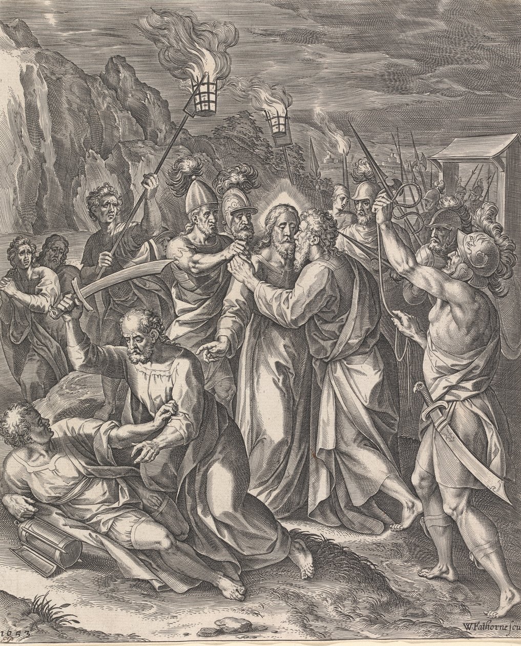 A Traição de Cristo de William Faithorne