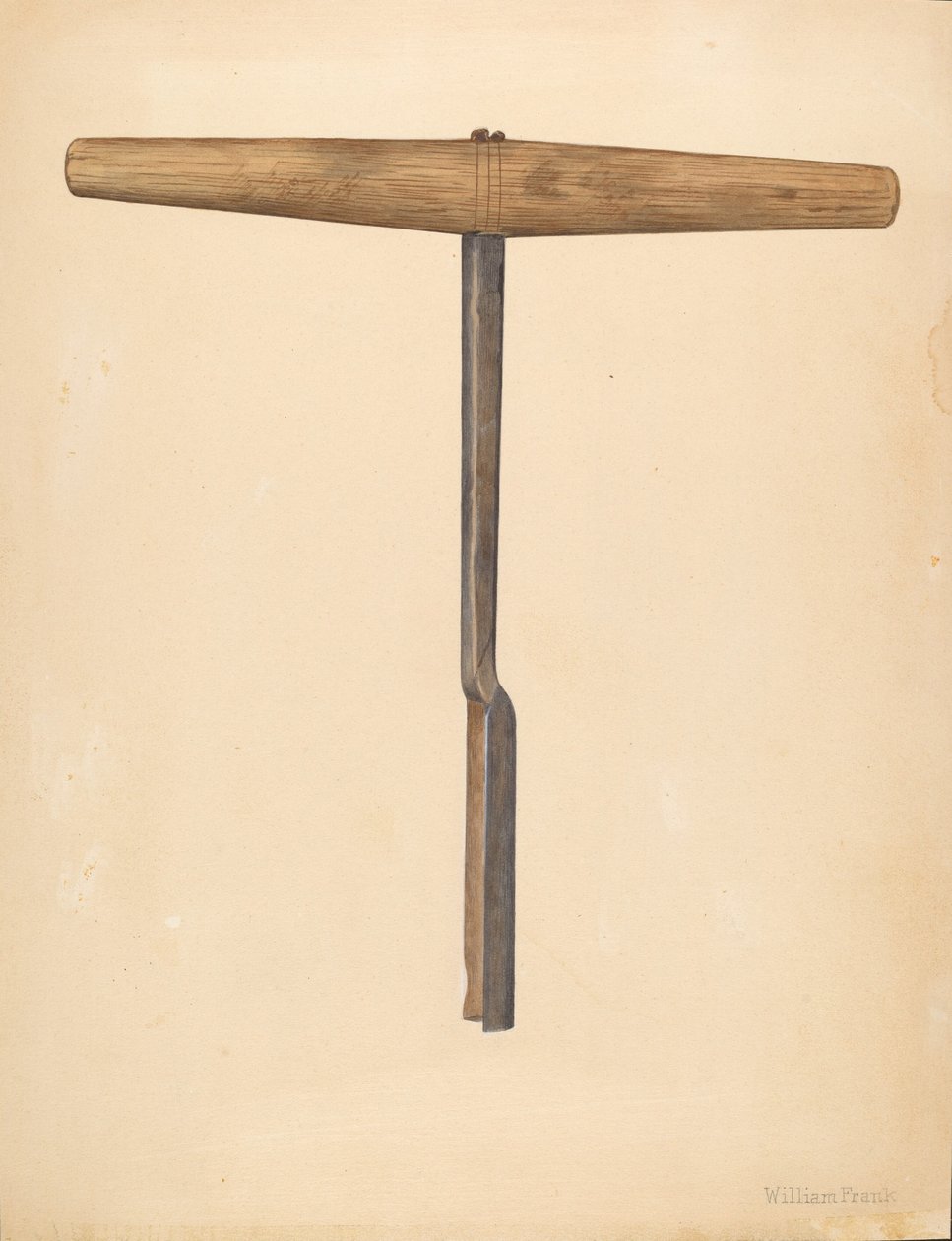 Auger feito à mão, c. 1942. de William Frank