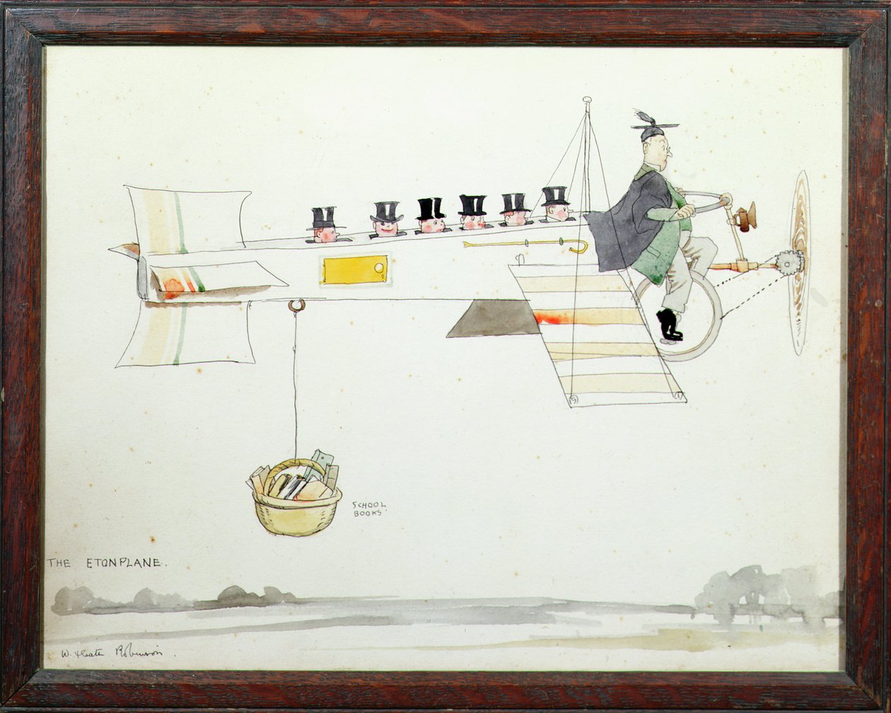 O avião de Eton de William Heath Robinson