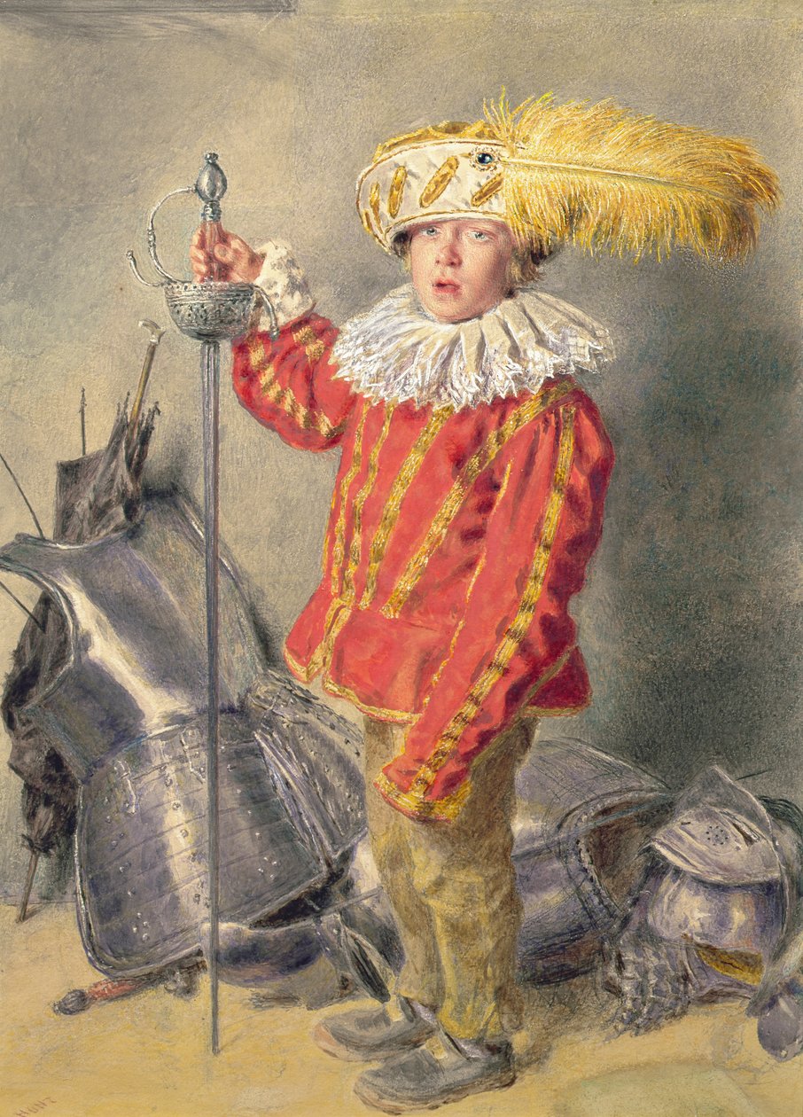Um guerreiro em negrito de William Henry Hunt