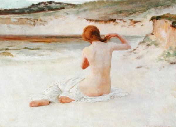 Nu na Praia de William Henry Margetson