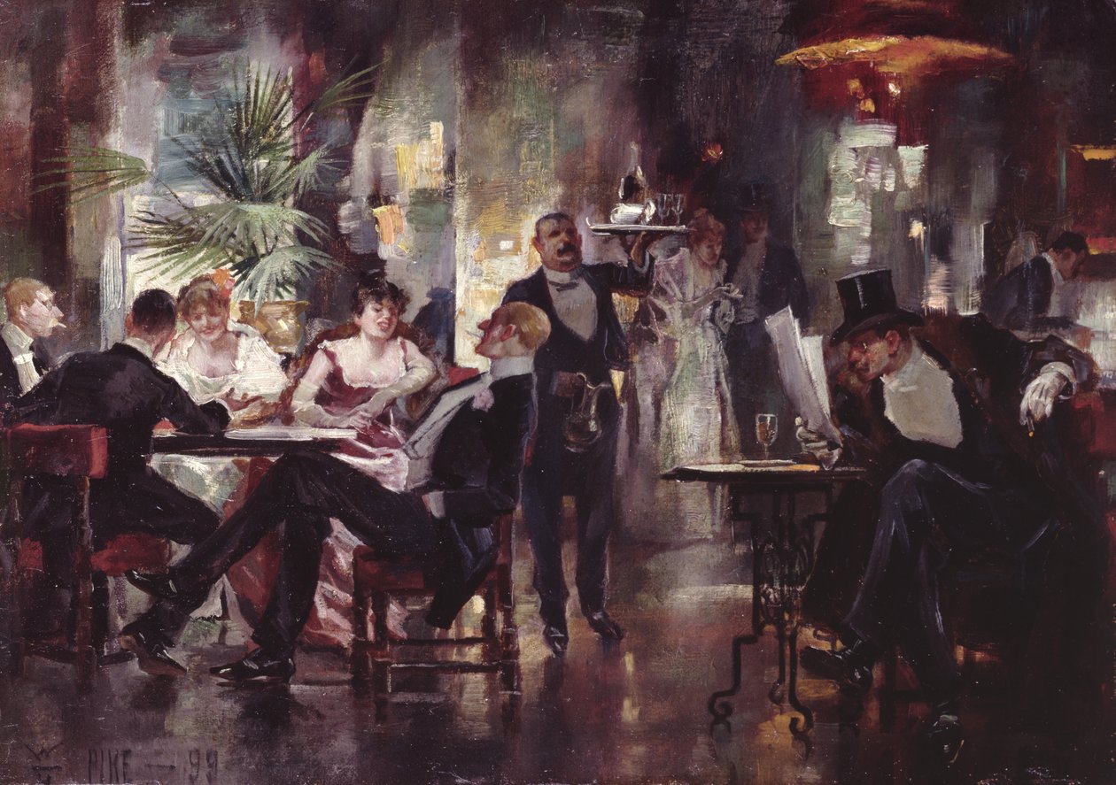 Cafe Society, 1899 de William Henry Pike