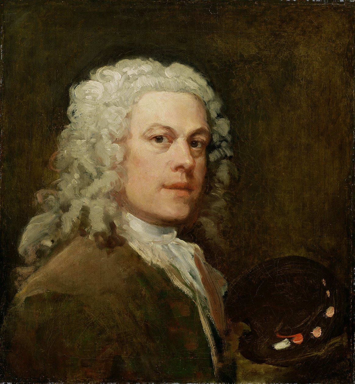 Auto-retrato, c.1735-40 de William Hogarth