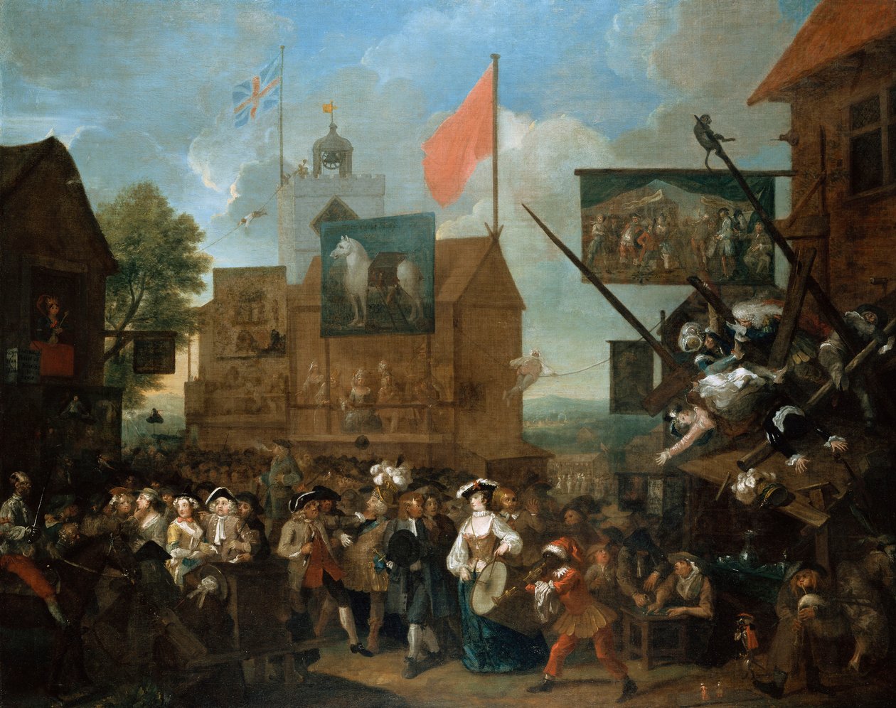 Feira de Southwark, 1733 de William Hogarth