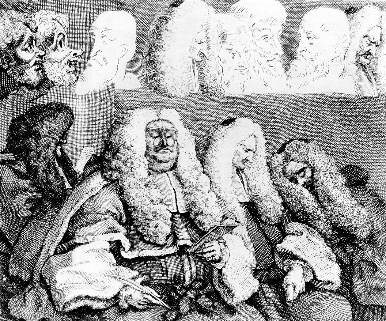 O Banco, 1758. de William Hogarth
