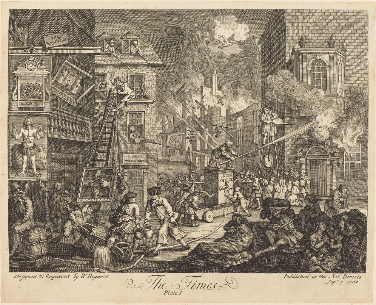 The Times, pl.1 de William Hogarth