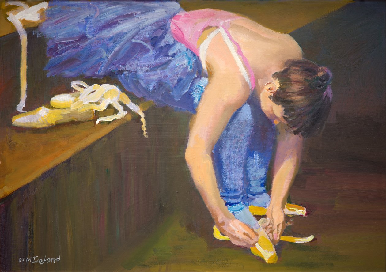 Lacing (óleo a bordo) de William Ireland