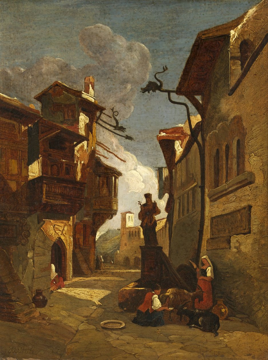 Cena de rua italiana de William James Muller