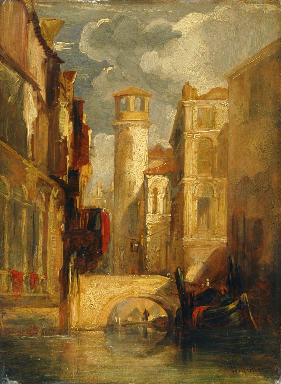 Cena veneziana", 1832-1845 de William James Muller