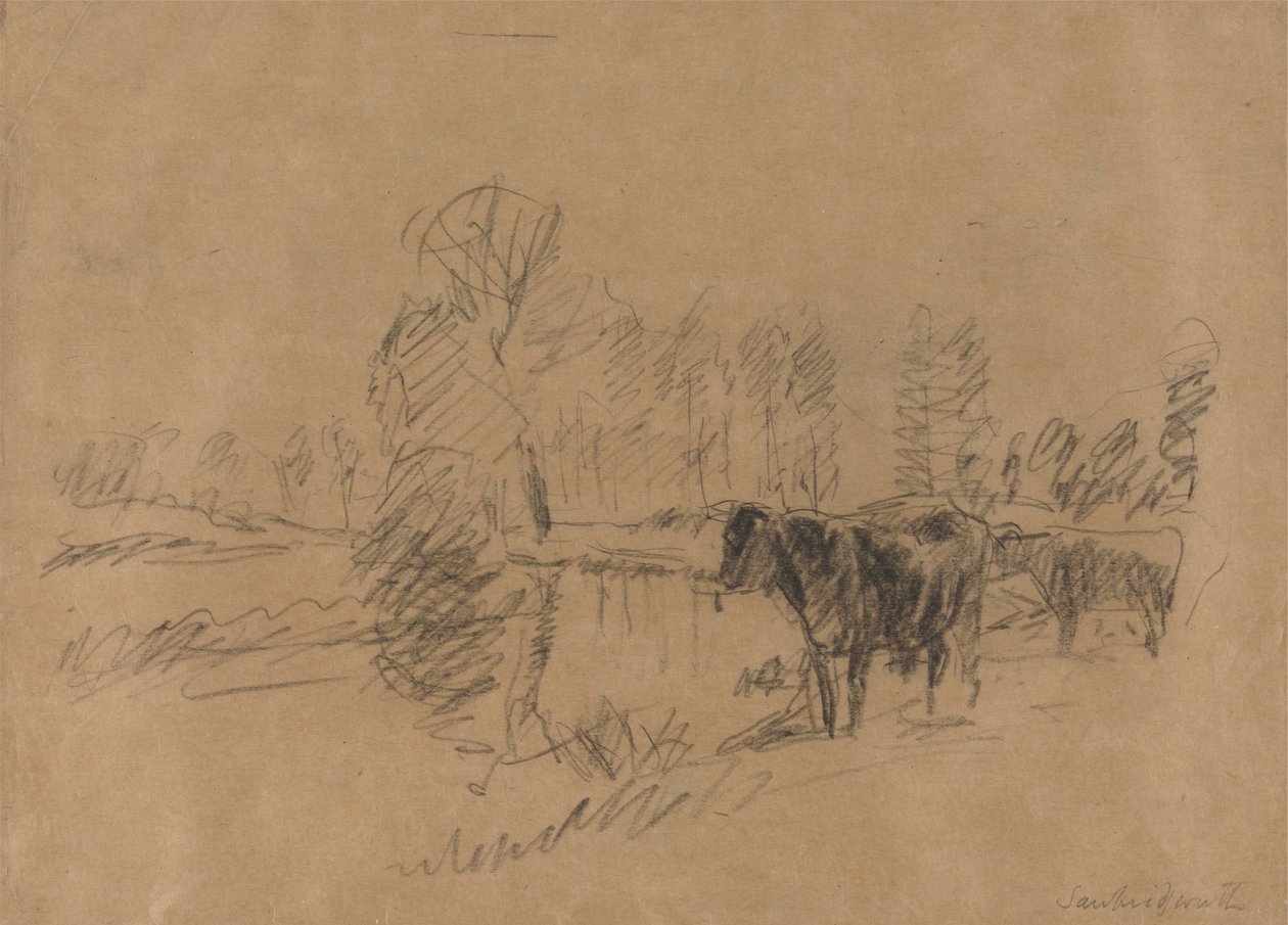O Gado numa Paisagem de William Mark Fisher