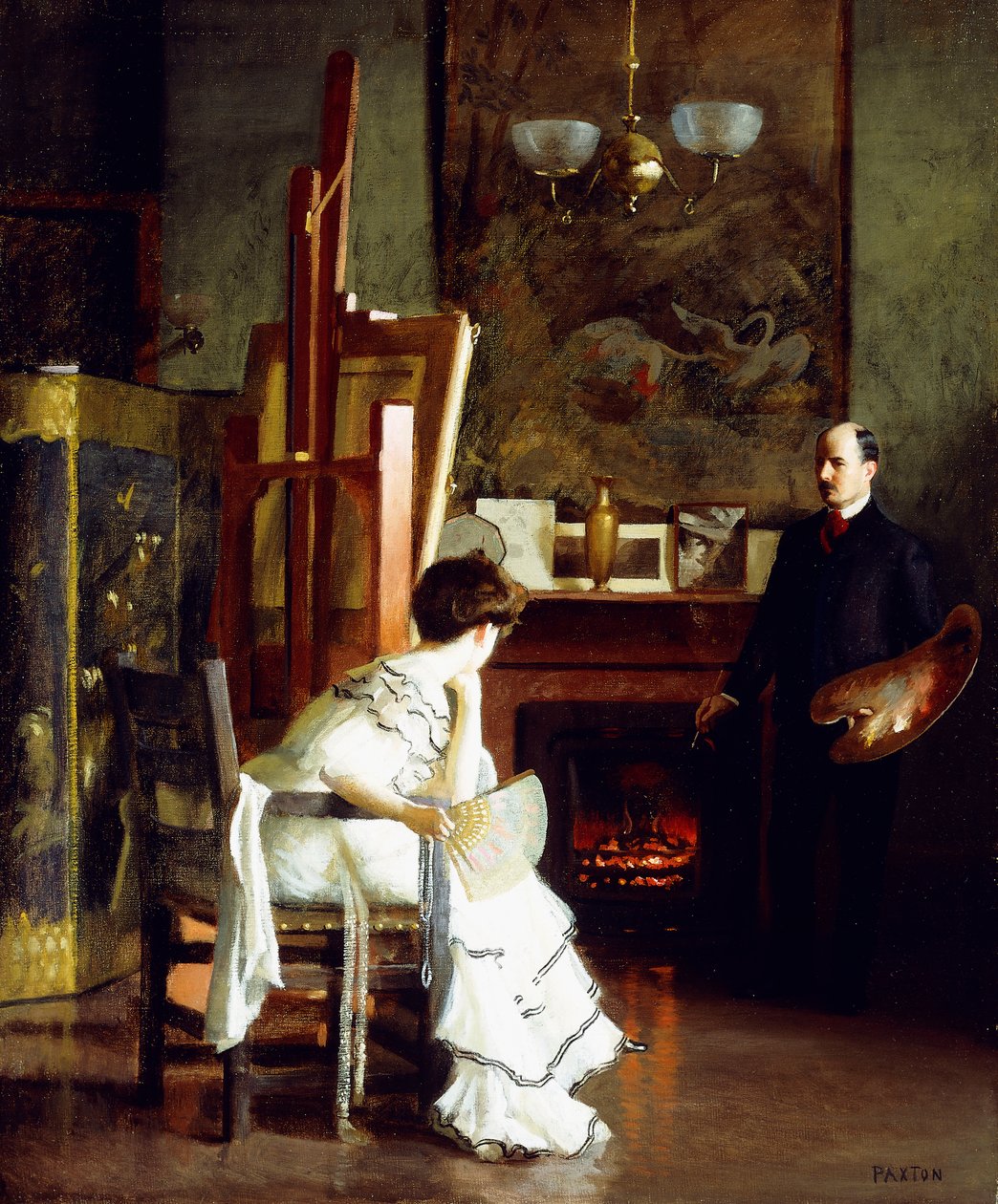 No estúdio de William McGregor Paxton