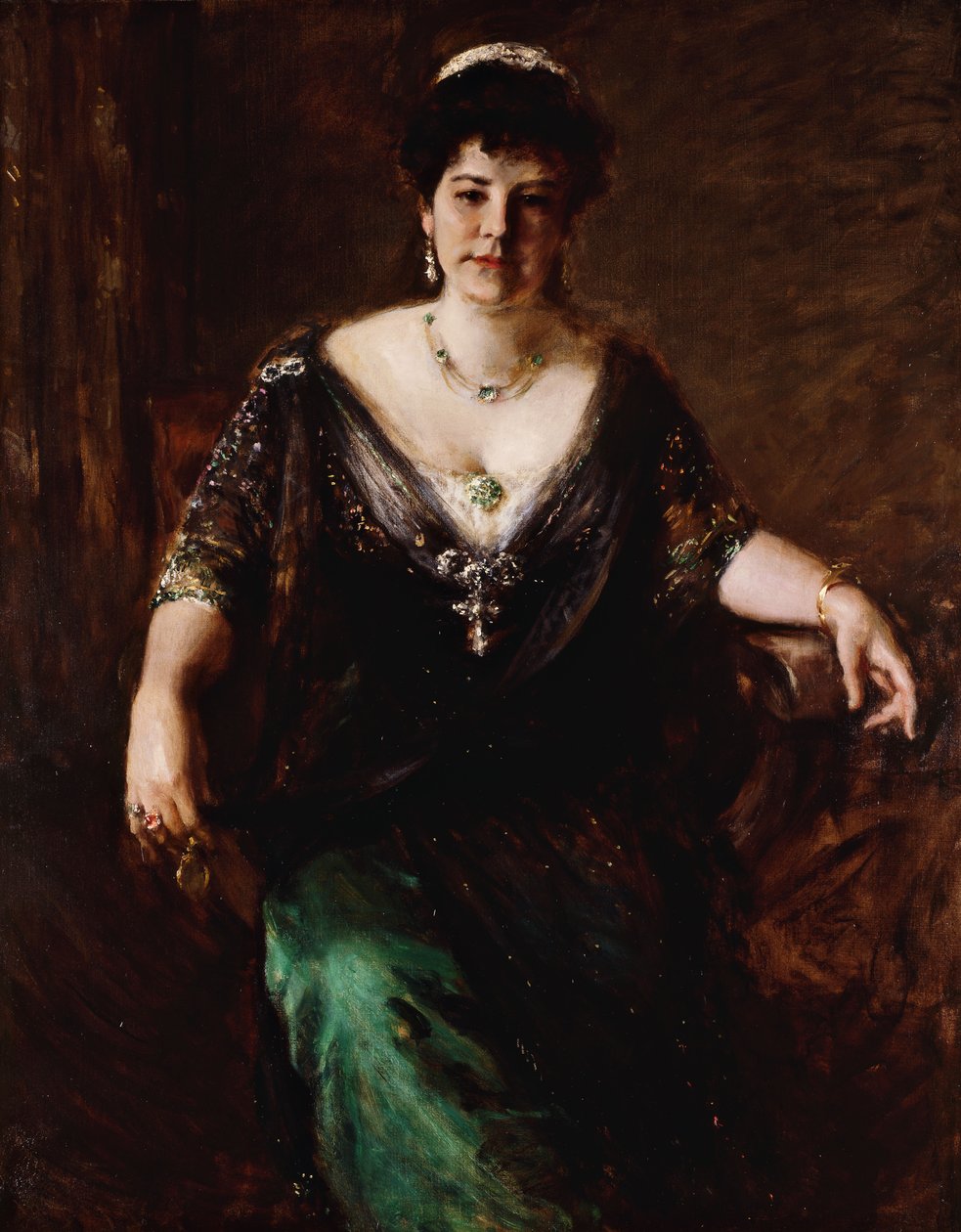 Retrato da senhora deputada, c.1910 de William Merritt Chase
