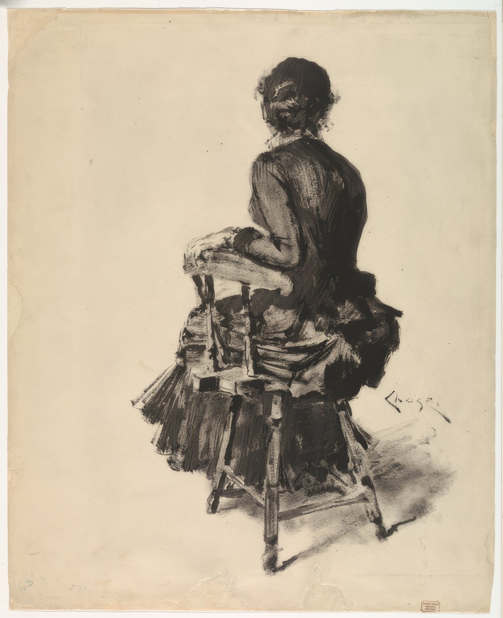Mulher sentada de William Merritt Chase