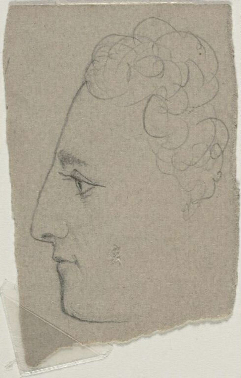 Esboço de perfil de William Michael Harnett