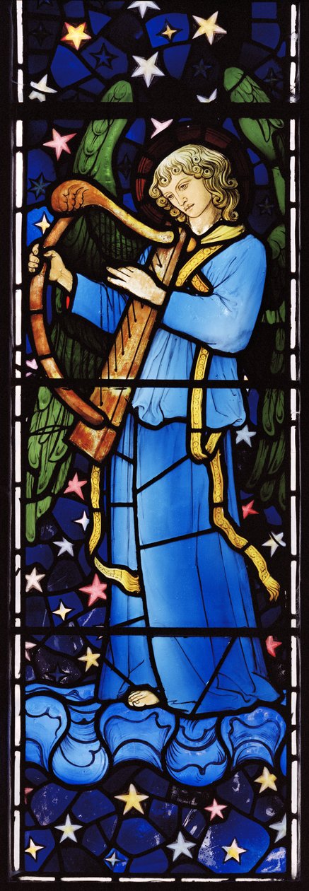 Angel Musician, 1881 (vitral) de William Morris