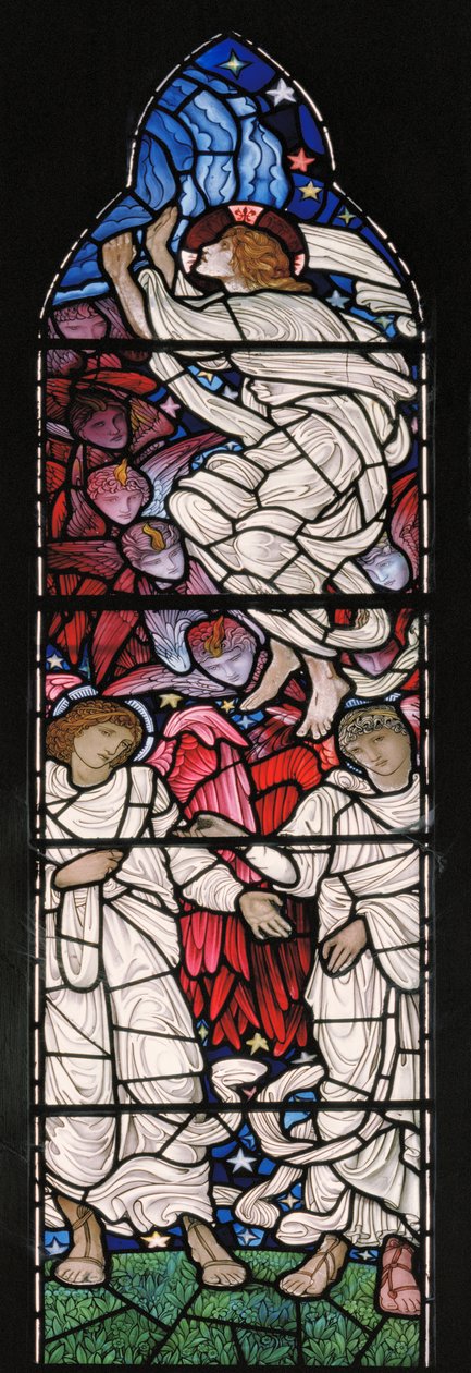 A Ascensão, 1881 (vitral) de William Morris