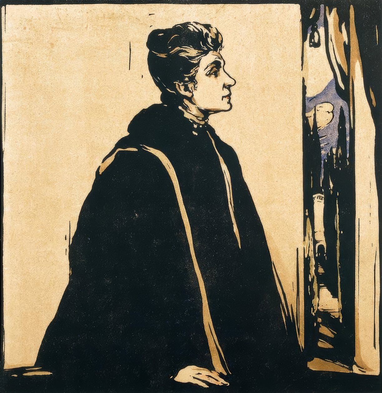 Retrato de Eleonora Duse de William Nicholson