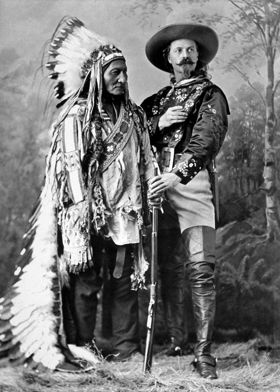 Sitting Bull and Buffalo Bill, em 1886. de William Notman