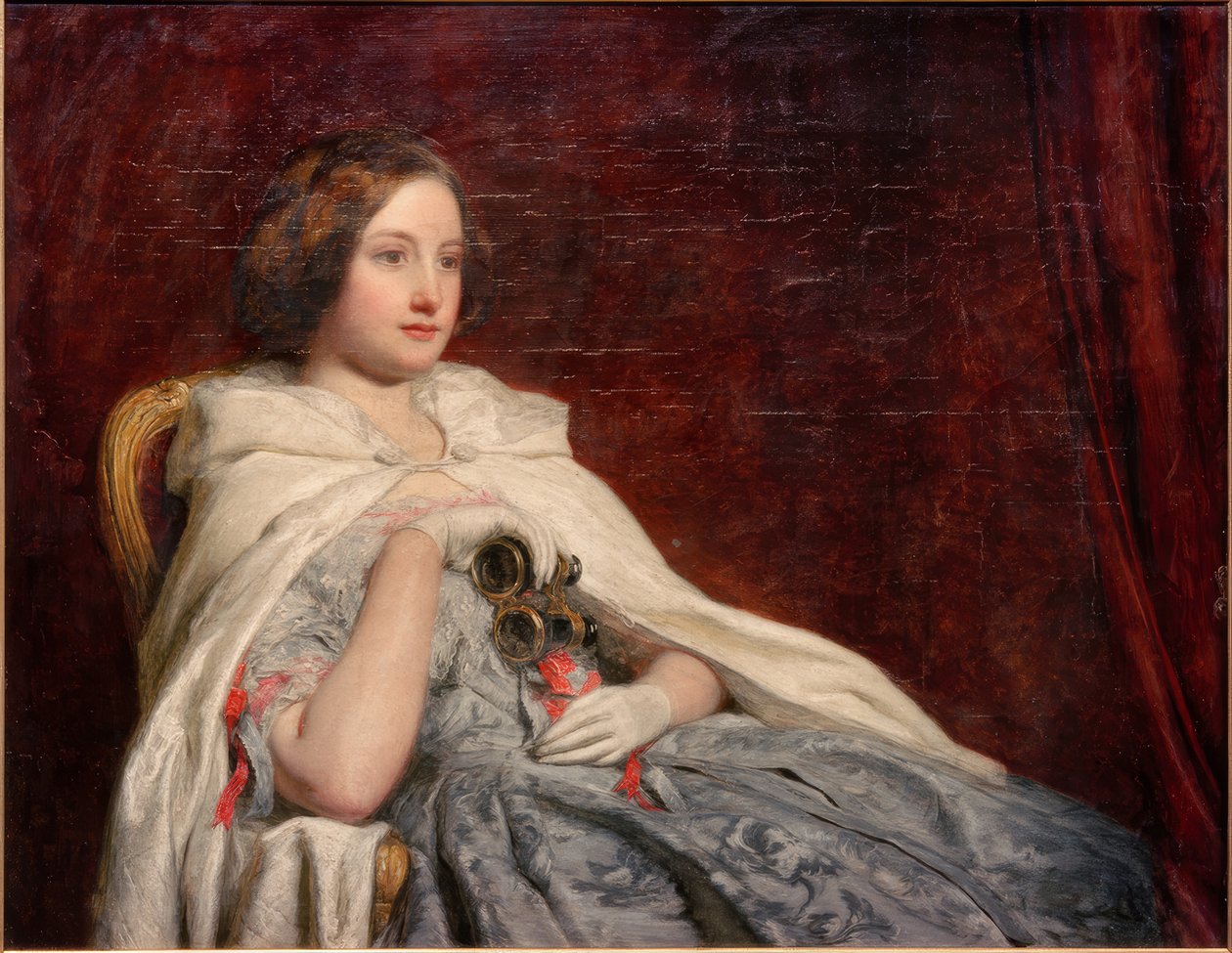 Na ópera de William Powell Frith