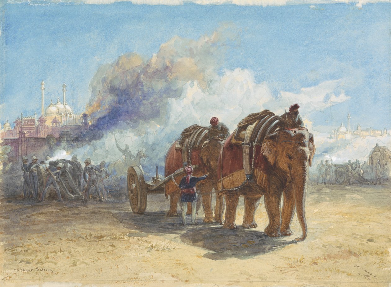 Bateria de elefante de William Simpson