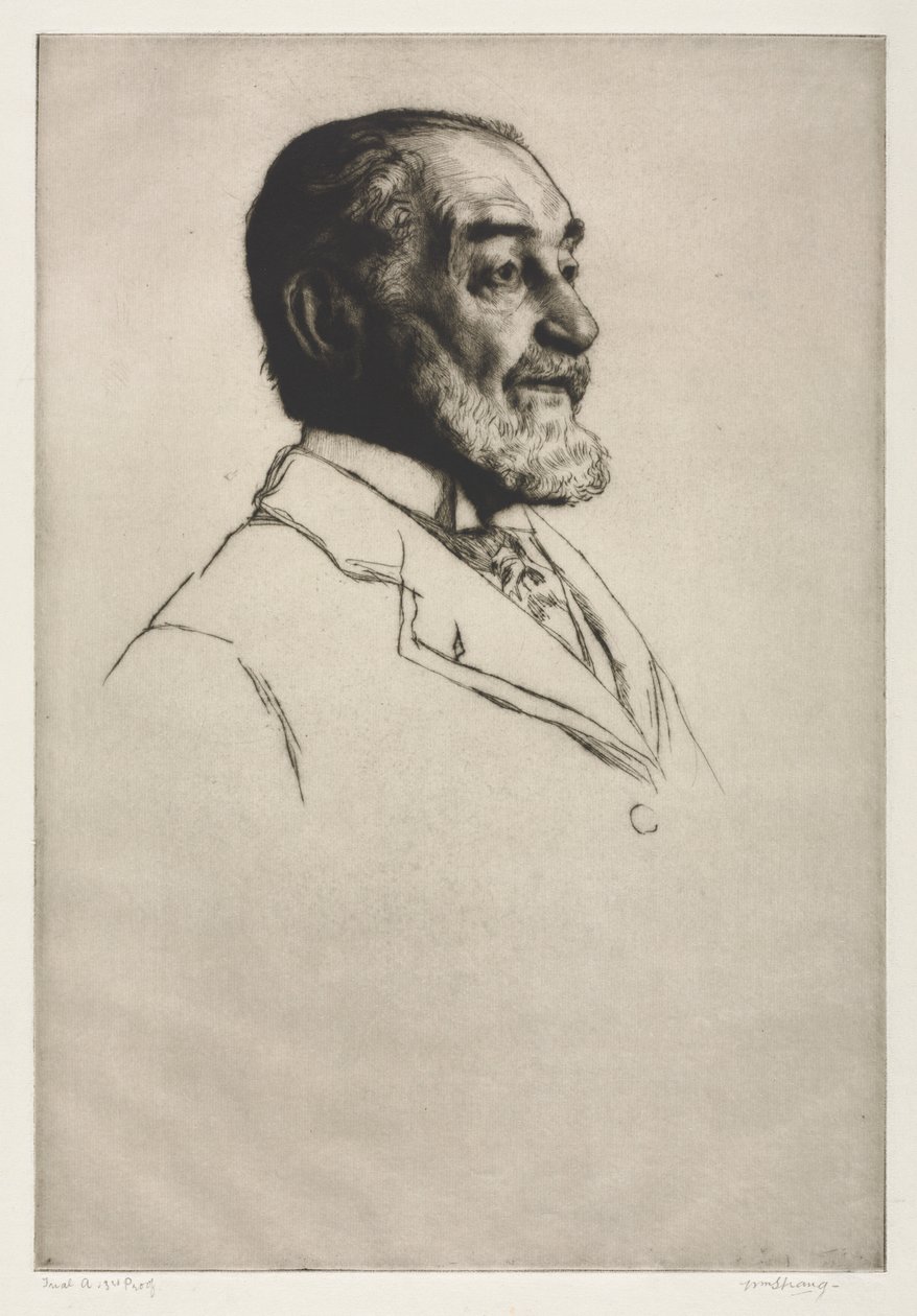 Frederick Harrison, 1914. de William Strang