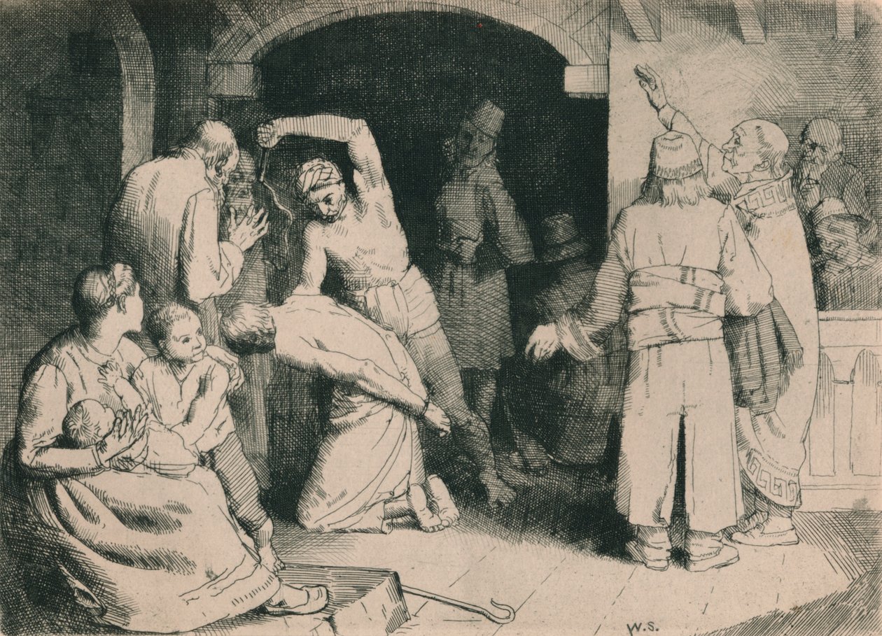 O flagelo dos fiéis, c1916 de William Strang