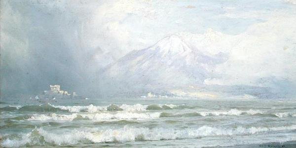 O Vesúvio no inverno de William Trost Richards