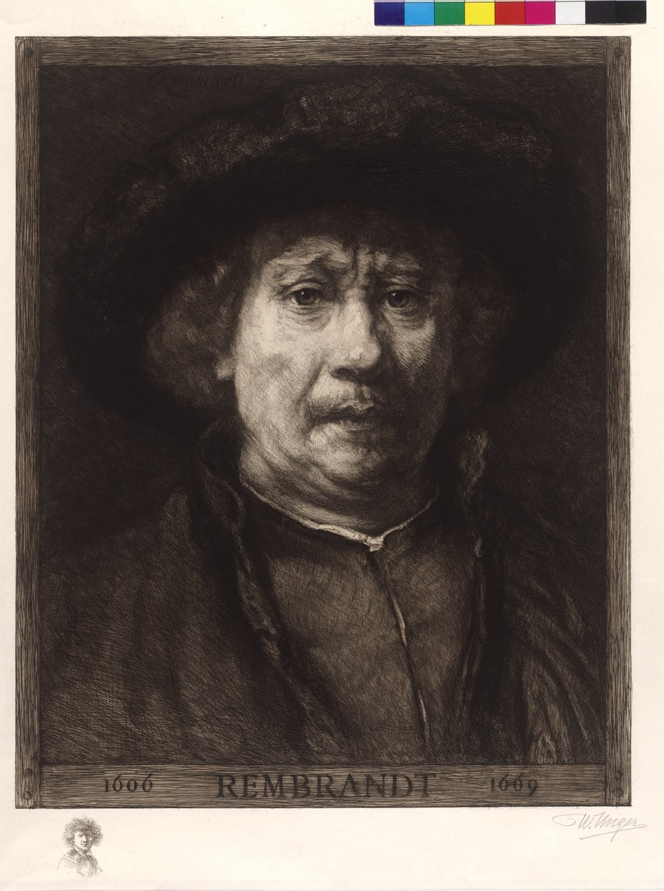 Autorretrato de Rembrandt de William Unger