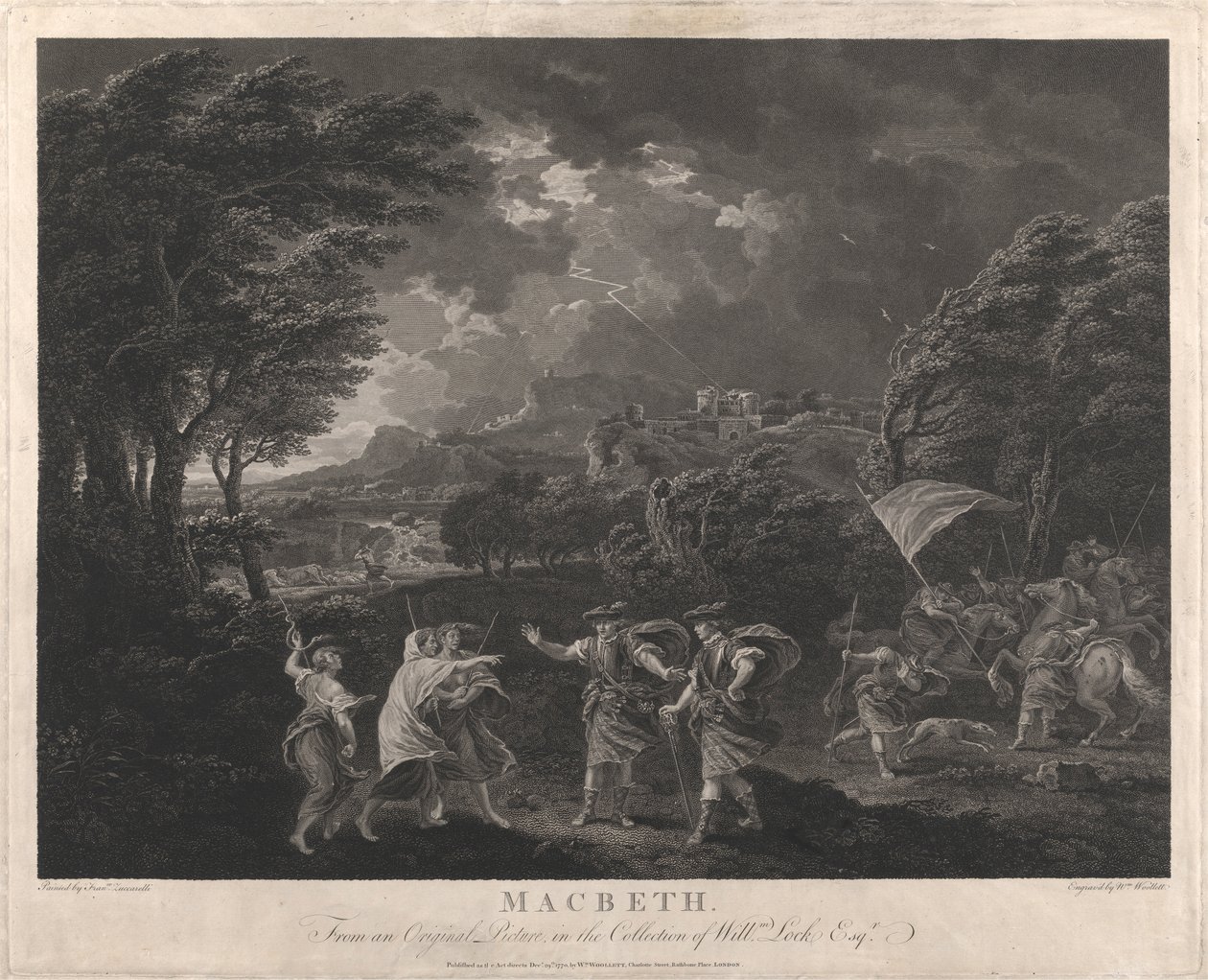 Macbeth e as Bruxas de William Woollett