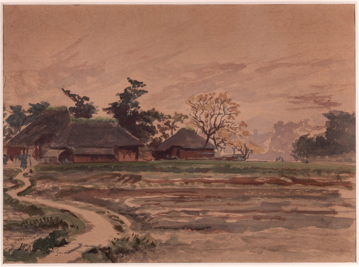 Paisagem com casas de Winckworth Allan Gay