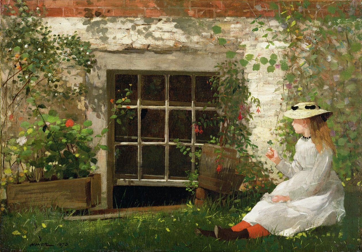 O trevo de quatro folhas, 1873 de Winslow Homer