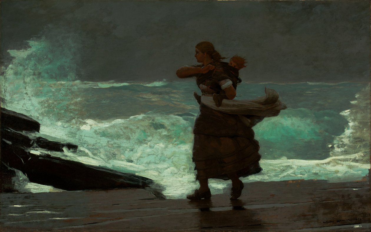 O vendaval, 1883-93 de Winslow Homer
