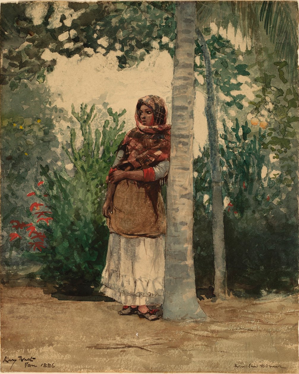 Sob uma palmeira de Winslow Homer