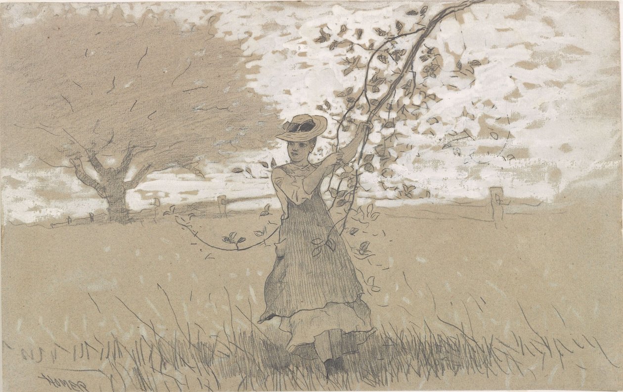 Sob os galhos da Apple de Winslow Homer