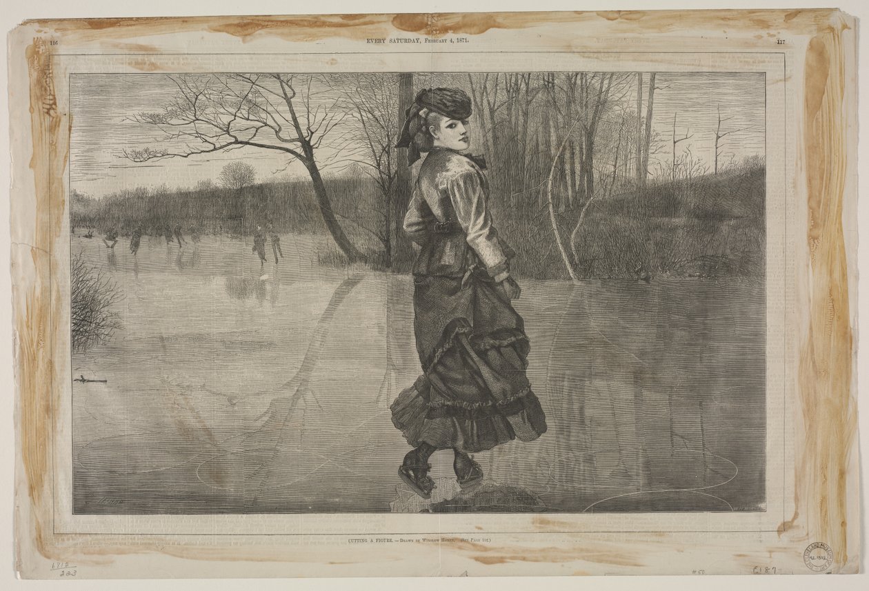 Cortando uma Figura, 1871. de Winslow Homer