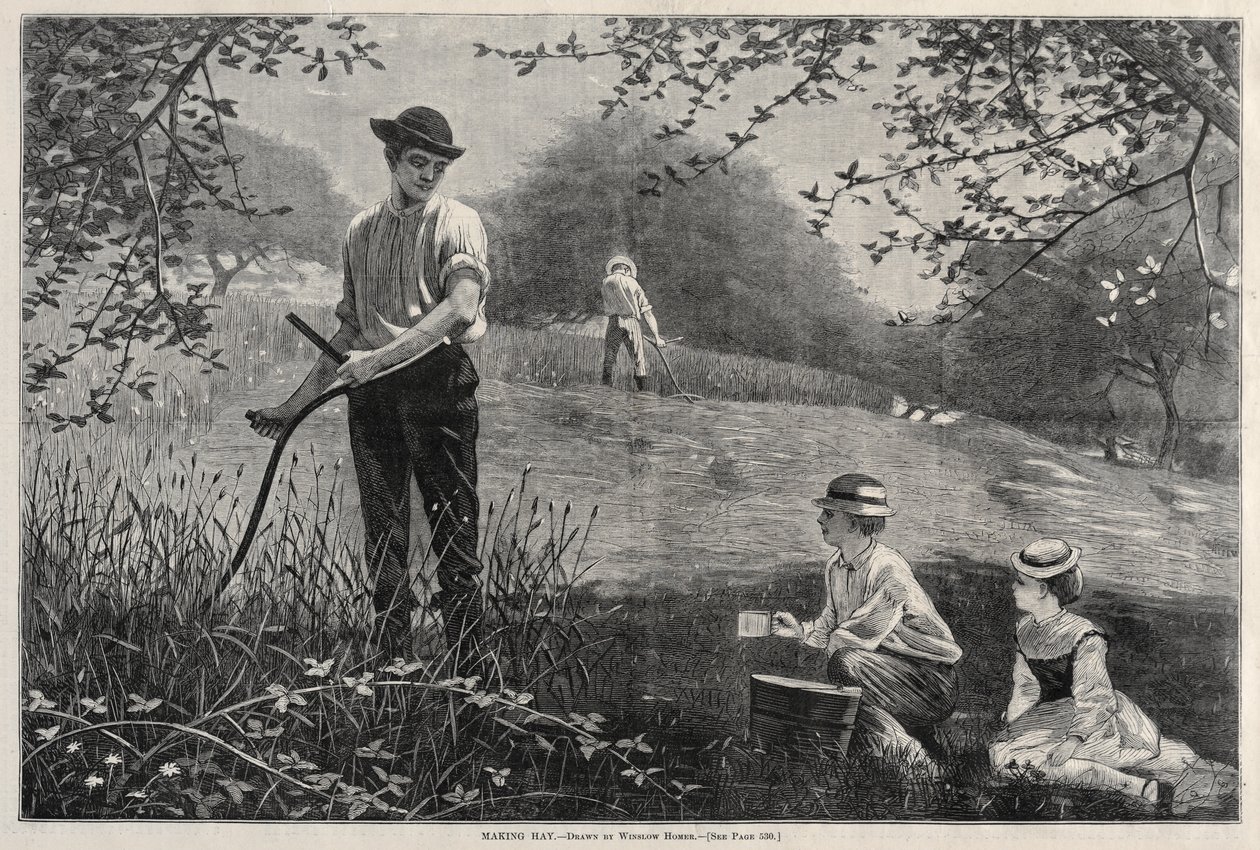 Fazendo Hay, 1872. de Winslow Homer