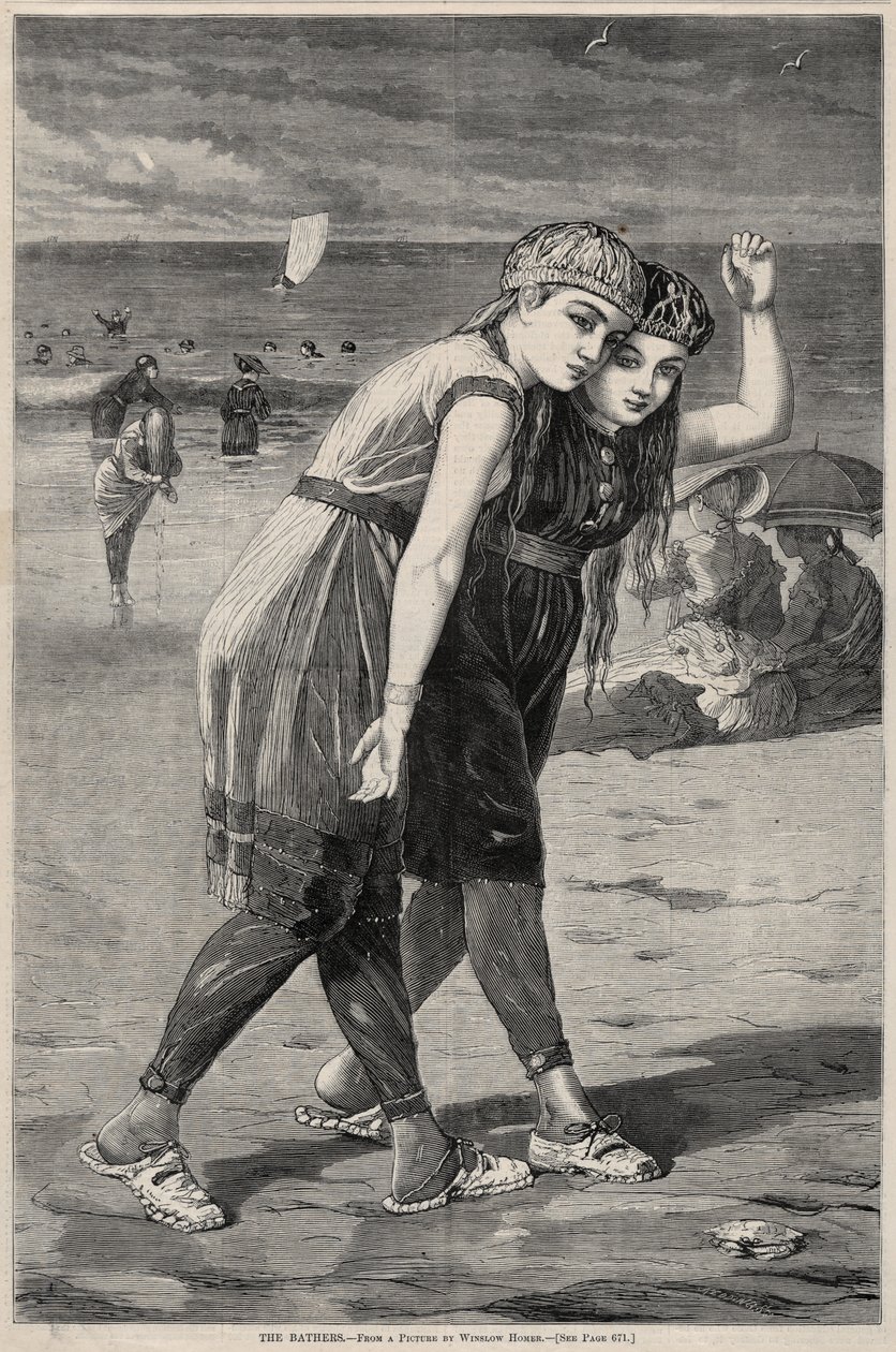 Os banhistas, 1873. de Winslow Homer