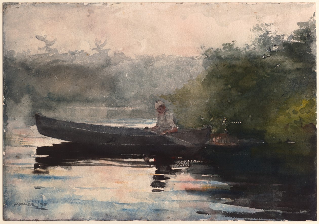 O fim do dia, Adirondacks de Winslow Homer