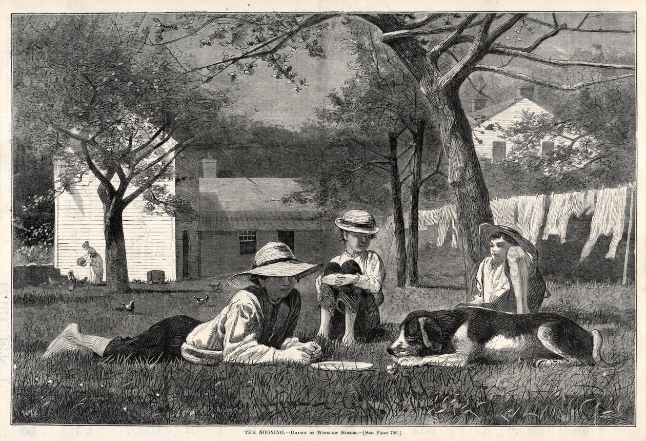 O meio-dia, 1873. de Winslow Homer