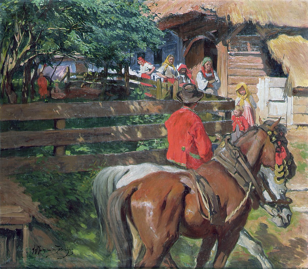 Matchmaking, c.1900 de Wlodzimierz Tetmajer