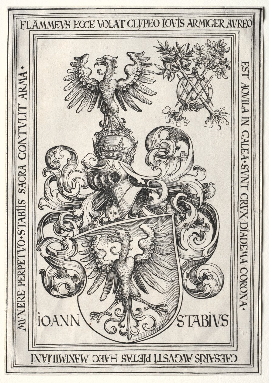 Brasão de Johann Stabius de Wolf Traut