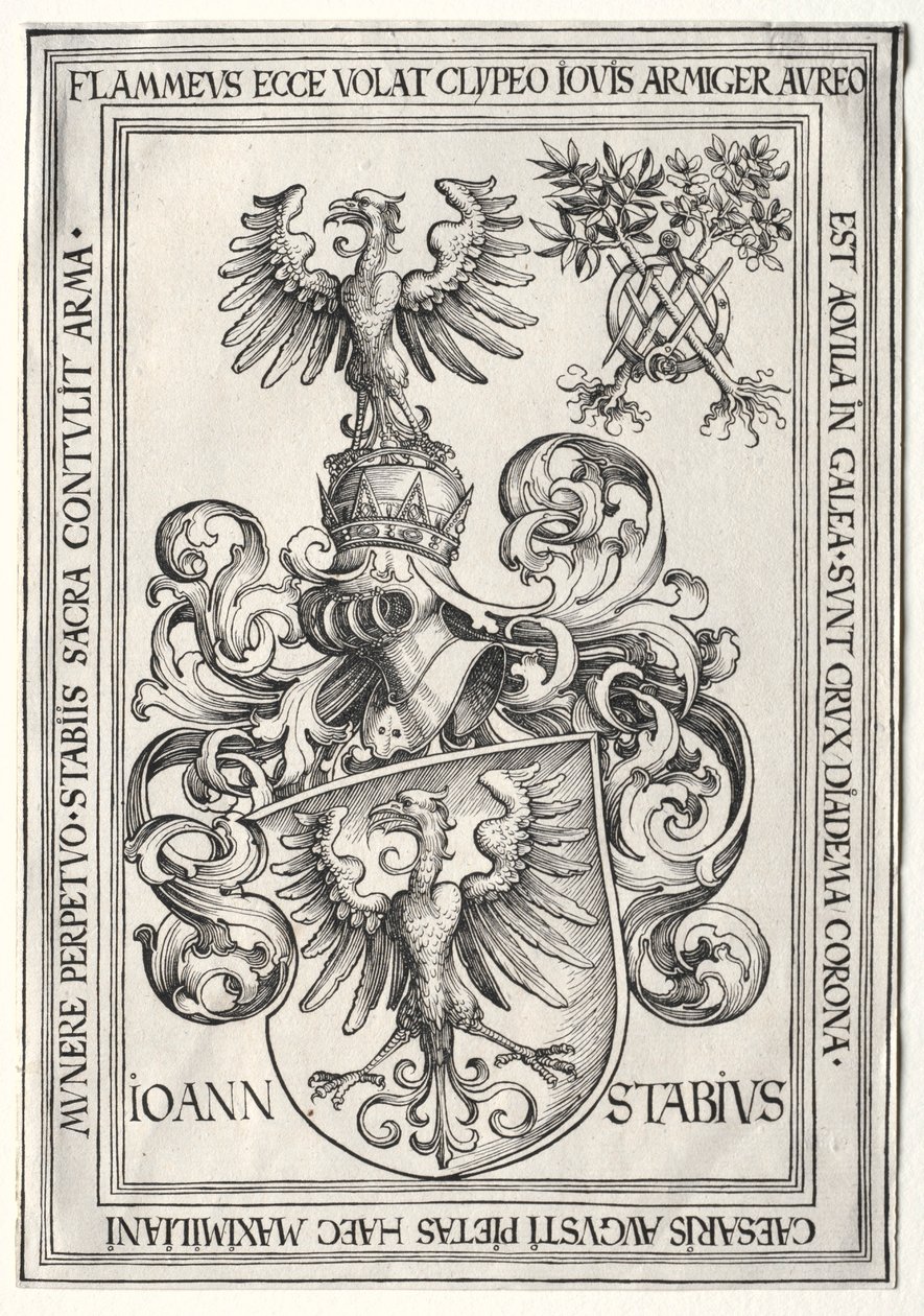 Brasão de Johann Stabius. de Wolf Traut