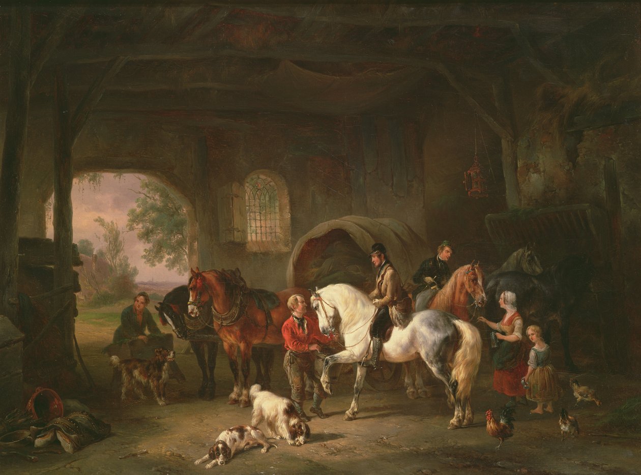 Interior estável de Wouterus Verschuur