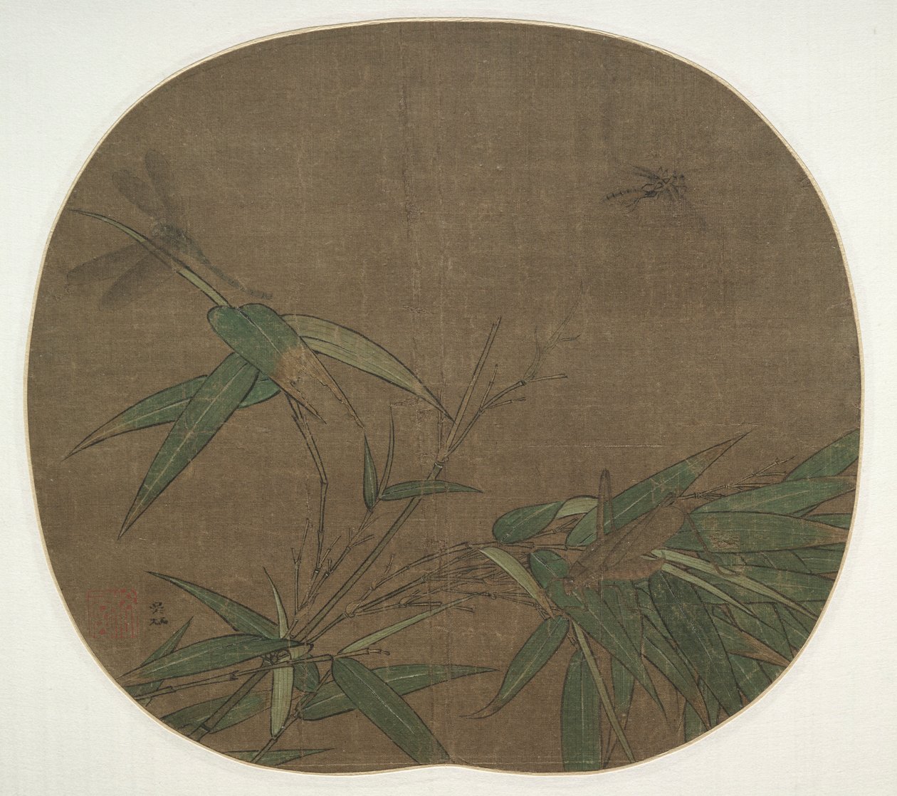Bambu e insetos, final de 1100. de Wu Bing