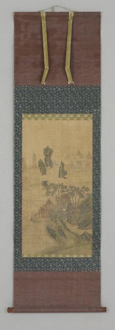 Paisagem (tinta e cor no papel) de Ying Qiu