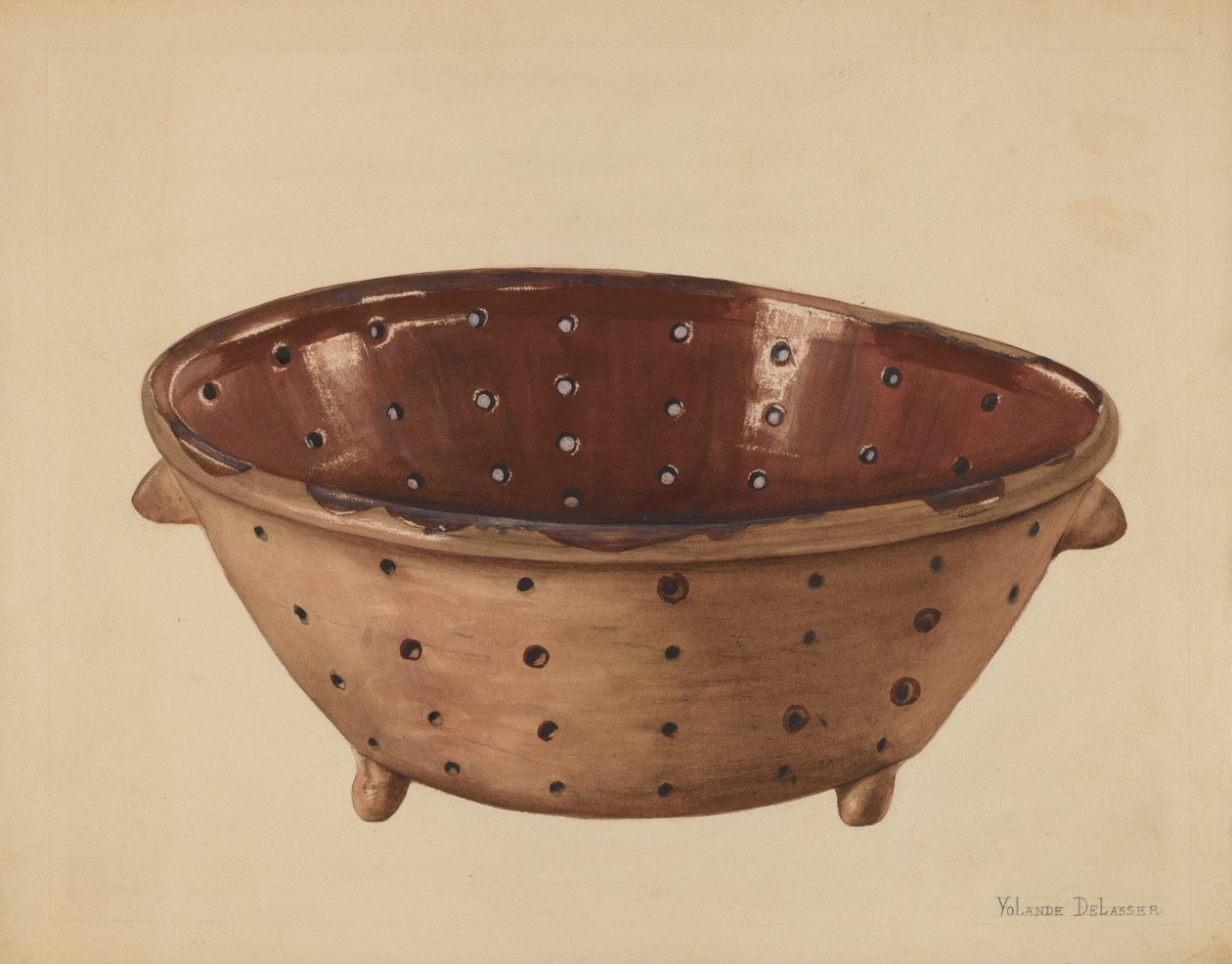 Colander, c. 1936. de Yolande Delasser