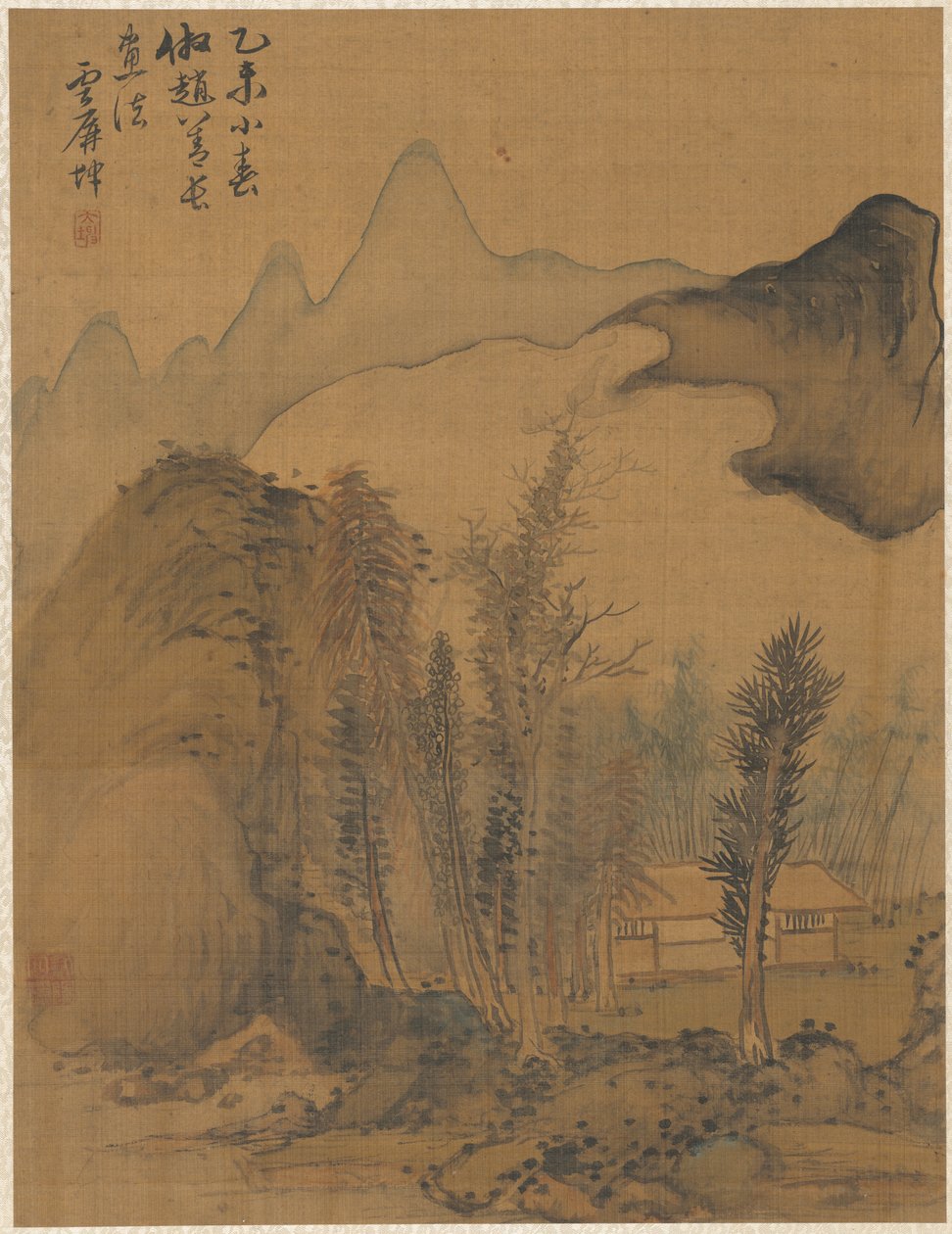 Paisagem no estilo de Chao Yuan de Zhai Dakun